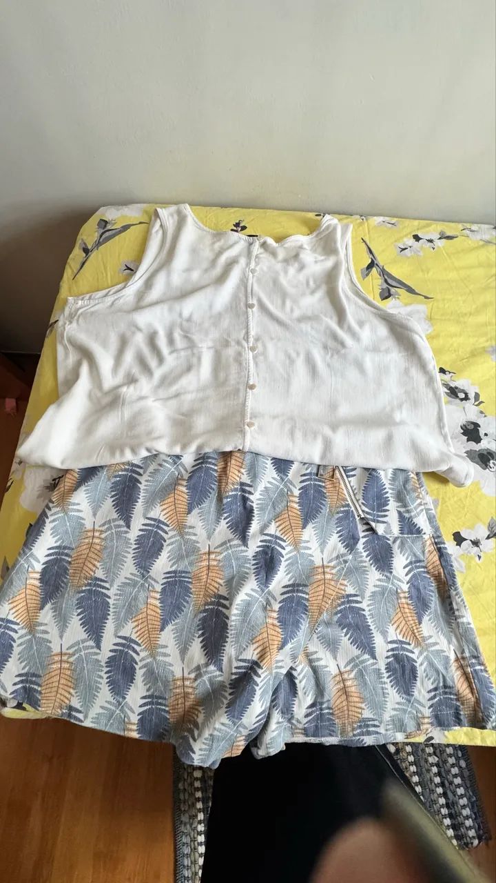 Kit verão- short saia+regata+sandália - Foto 3