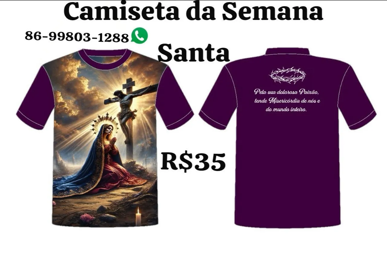 Camiseta para semana santa