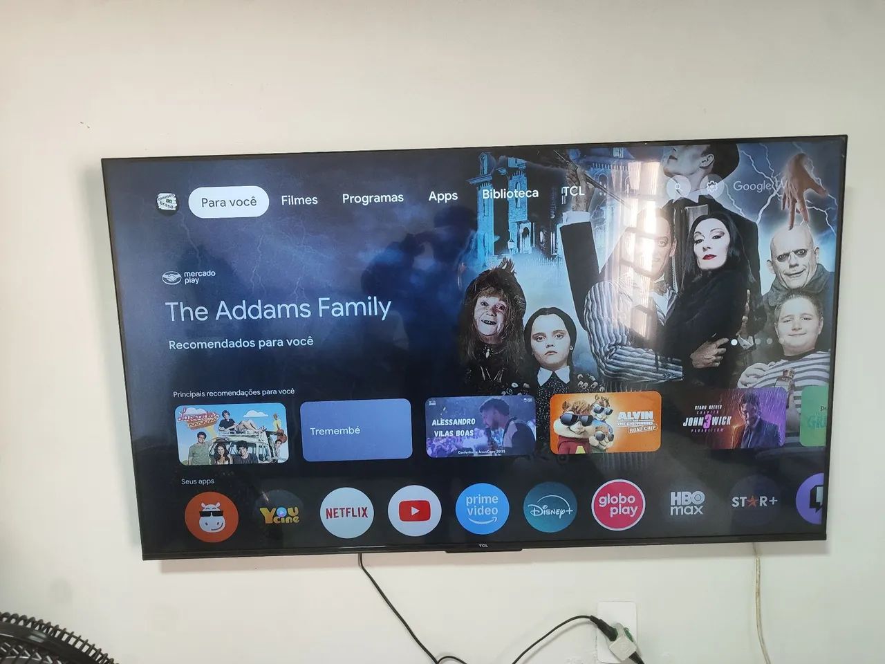 Televisão TCL 55 polegadas