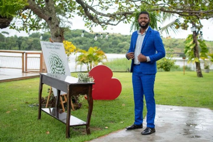 OPORTUNIDADE TERNO AZUL ELEGANTE + CALÇA   - Foto 4