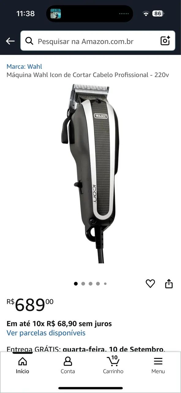 Máquina de corte de cabelo