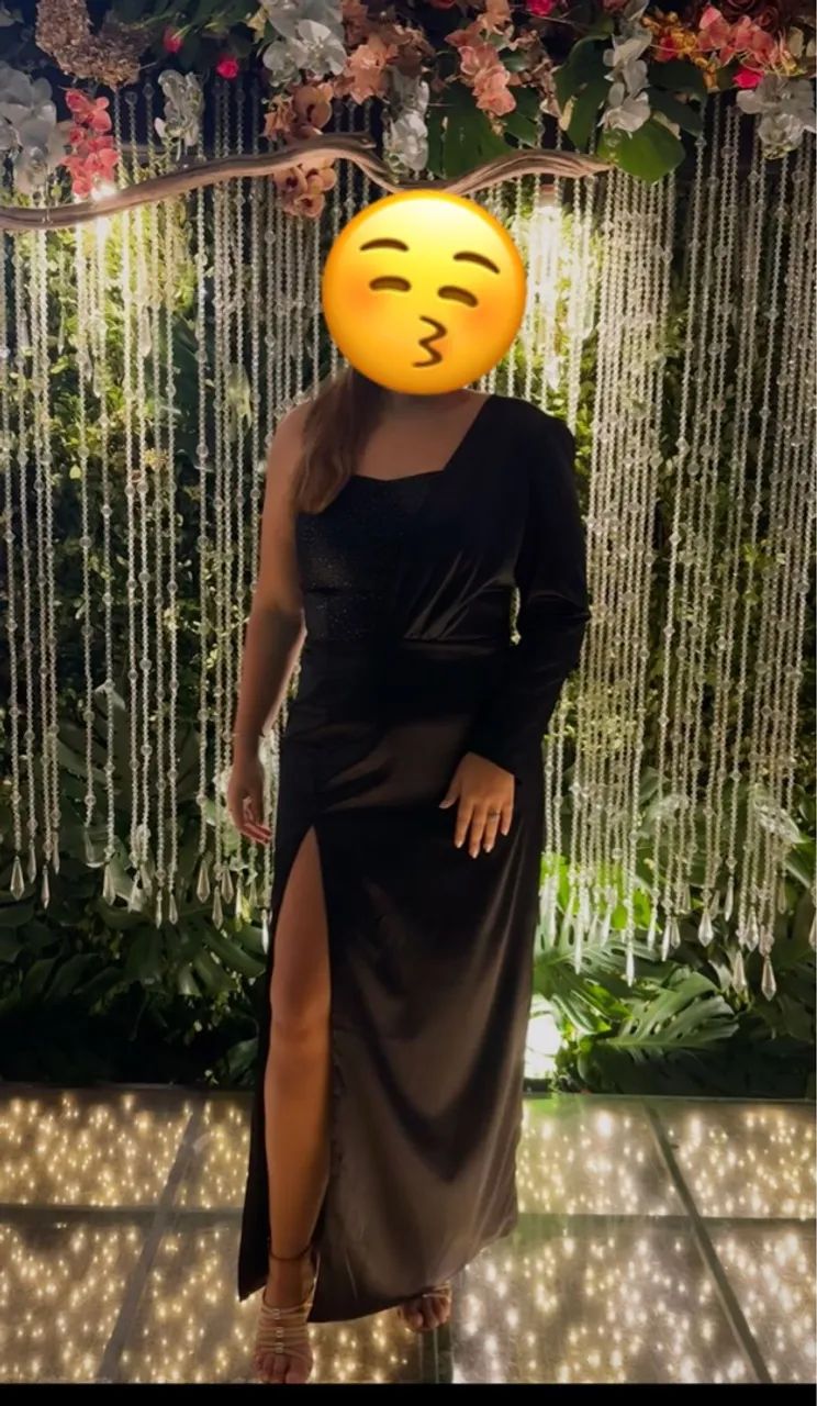 Vestido de festa preto elegante - Foto 3