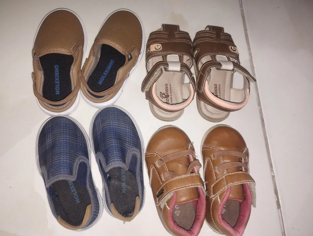 Lote de sapatos infantis - Molekinho e Ortopasso