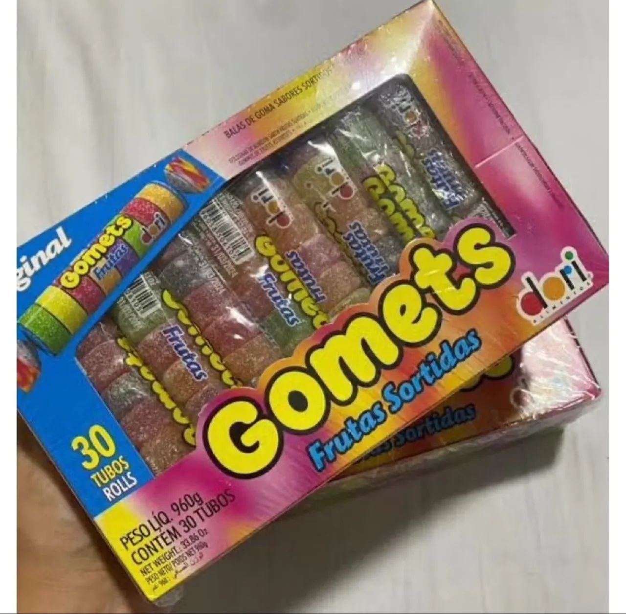 Gomets Frutas Sortidas - 30 Tubos