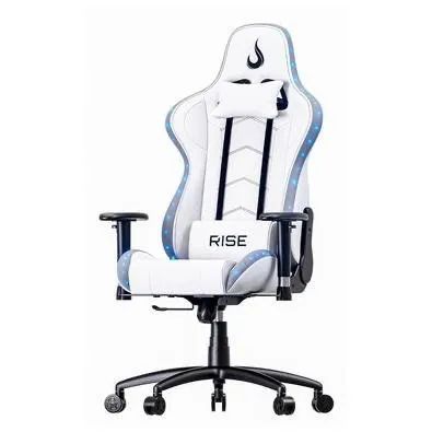 Cadeira Gamer Rise Mode Z6, Ângulo Ajustável, Braço 2D, ARGB, Branco - RM-CG-06-BW-RGB