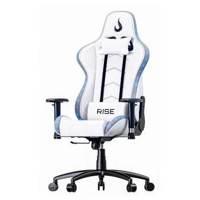 Cadeira Gamer Rise Mode Z6, Ângulo Ajustável, Braço 2D, ARGB, Branco - RM-CG-06-BW-RGB