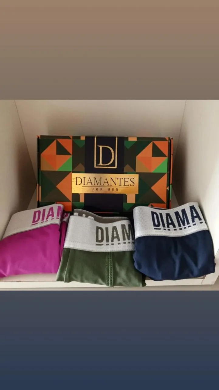 Kit Cuecas Diamantes For Men