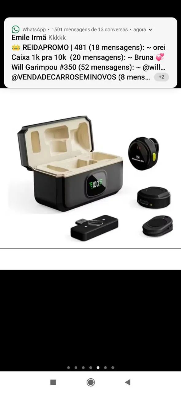 Microfone sem fio profissional LAPELA