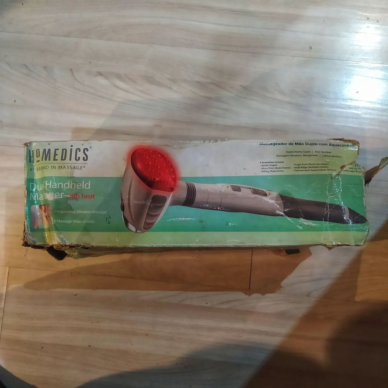 Massageador de Mão Duplo com Aquecimento HoMedics HHP-230-BR1 - Seminovo - Foto 5