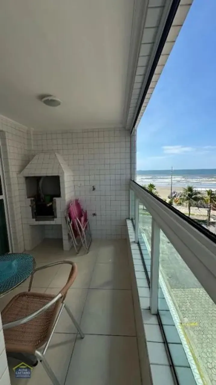 Caiçara - Apto 02 dorms c/ Sac. Gourmet, 50 mts da praia