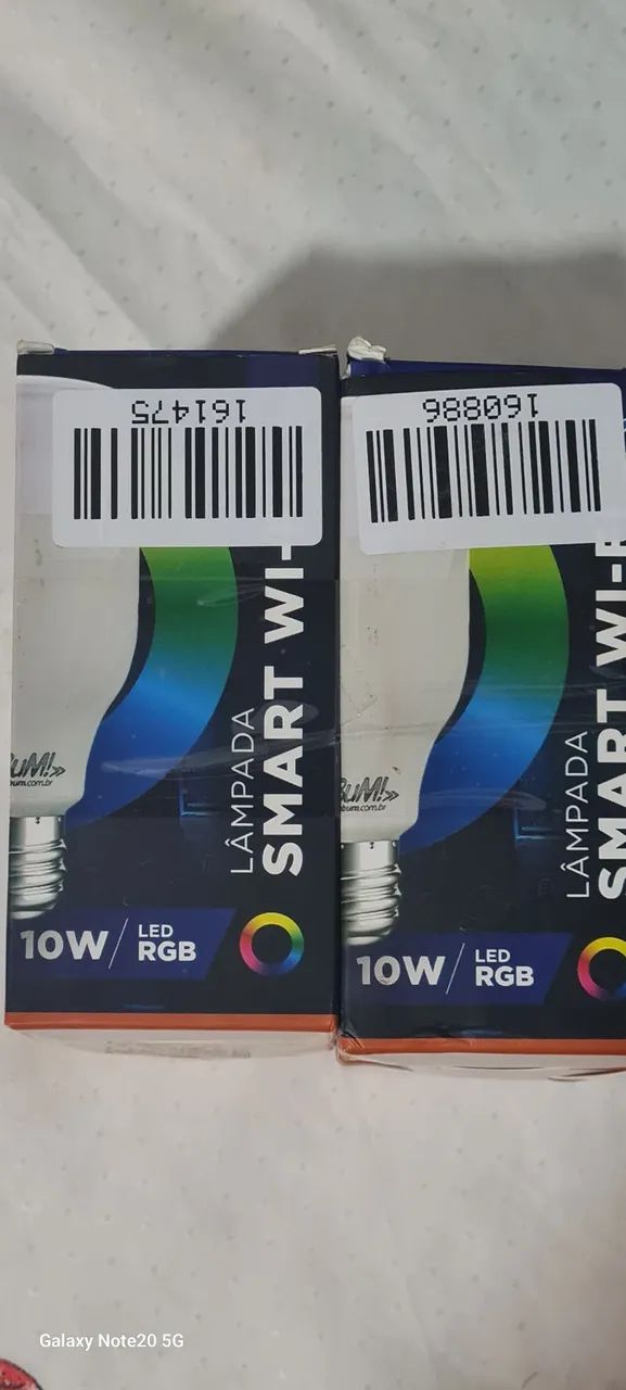 Kit de 2 lâmpadas Smart 10w RGB