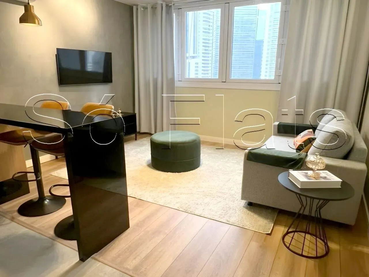 Studio Extension Berrini, flat disponível para locação contendo 38m², 1 dormitório e 1 vag