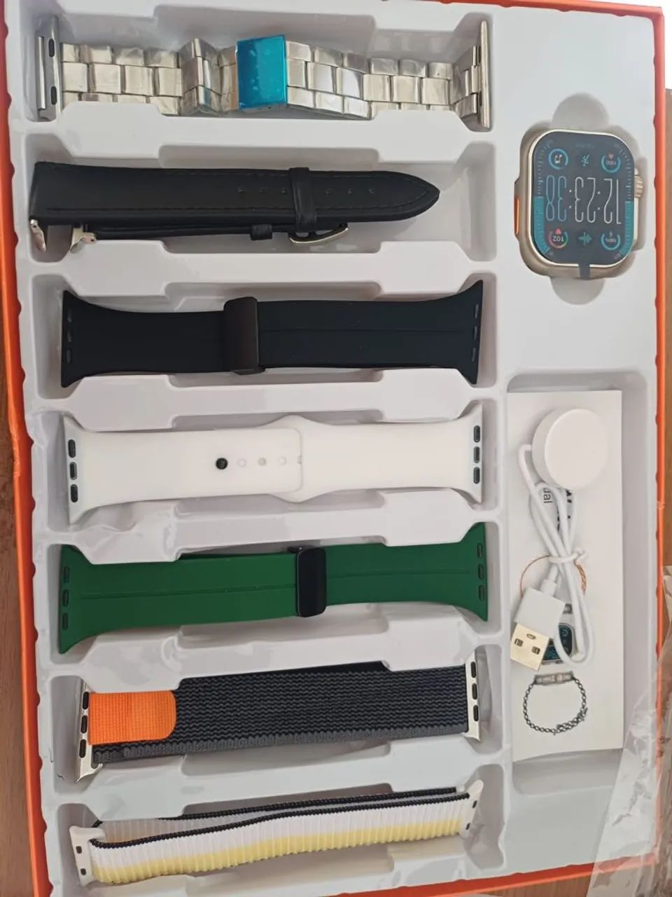 Kit smartwatch ultra com pulseira extra brinde  - Foto 5