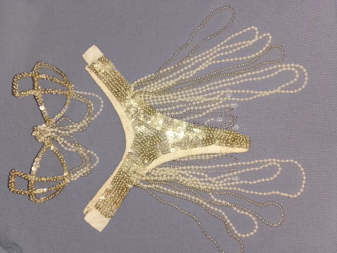 Biquíni Passista dourado com contas  - Foto 5