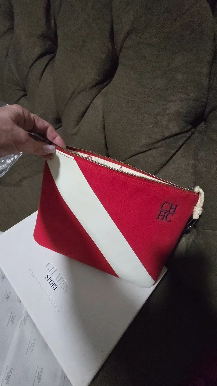 Bolsa e necessaire Carolina Herrera originais  - Foto 4