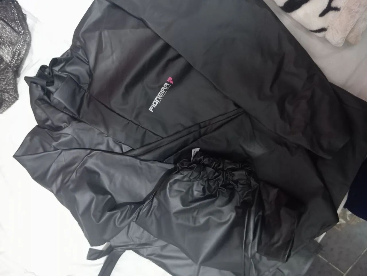 Capa De Chuva Moto Pioneira Proteção Motoqueiro Impermeável PVC Tam. G - Foto 4