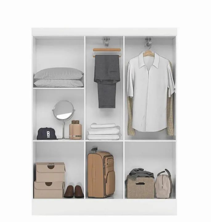 Guarda-Roupas 4 Portas Branco - Novo - Foto 2