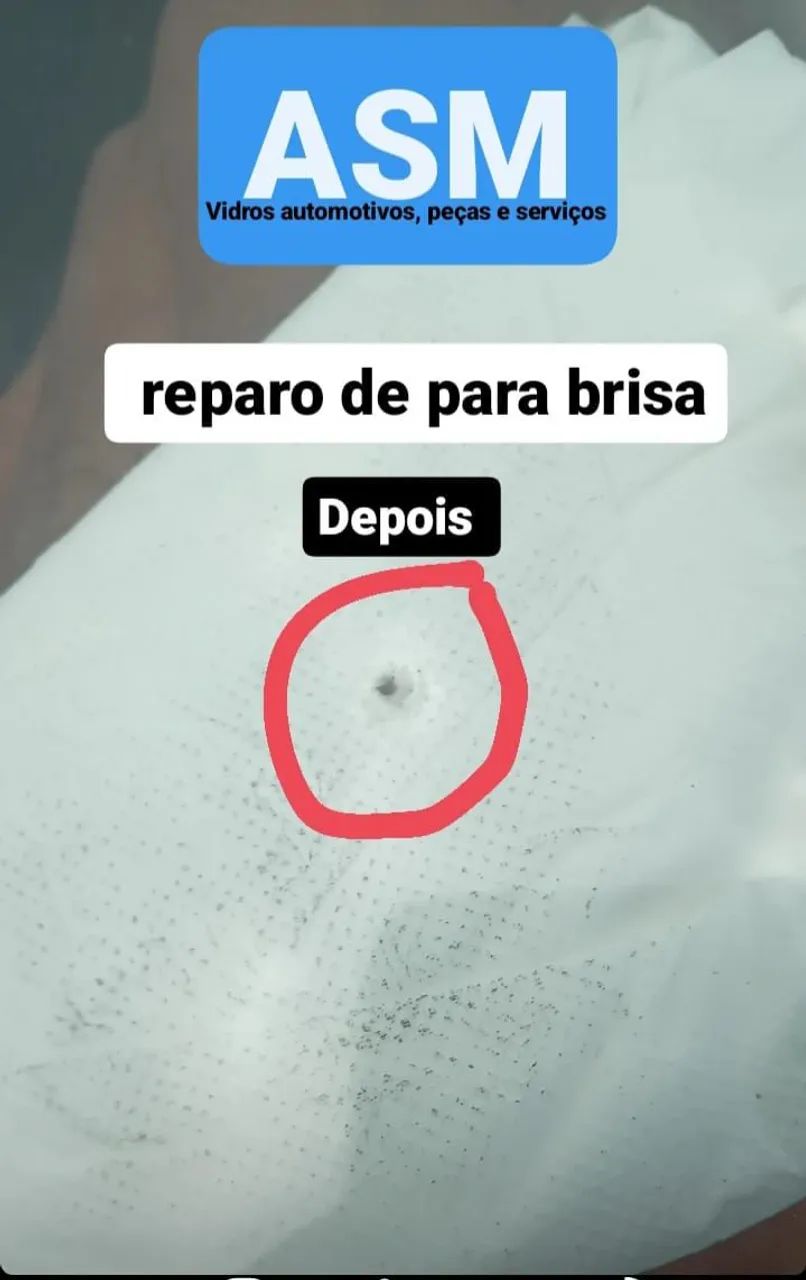 Reparo de parabrisa - Antes e Depois - Foto 4