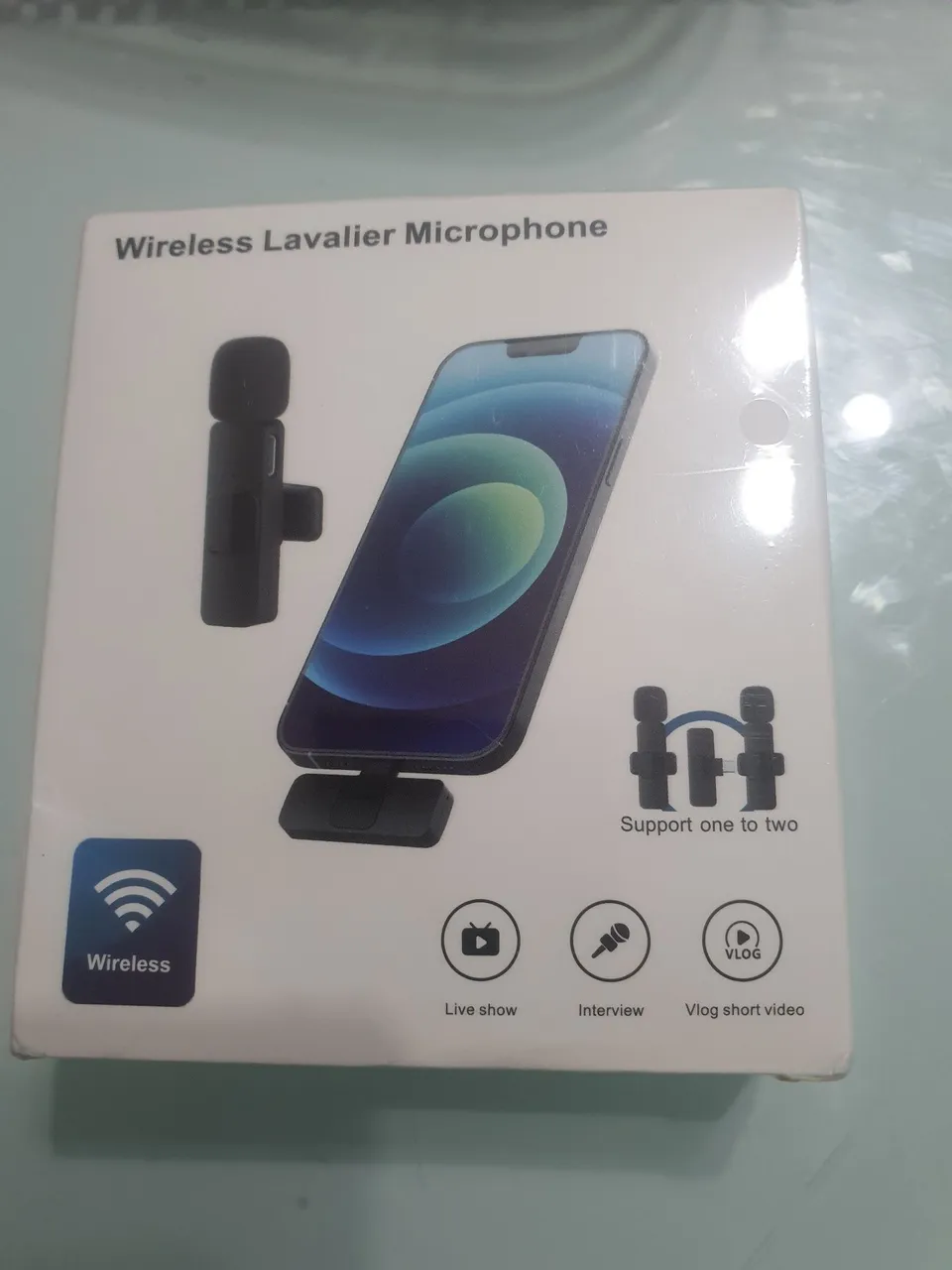 Microfone Lavalier Sem Fio para Celular - Ideal para Vlogs