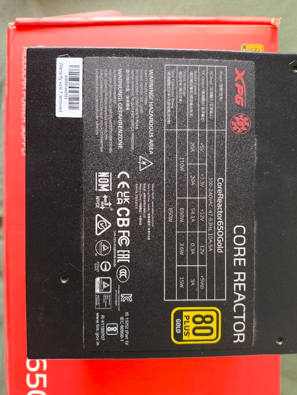 Vendo fonte XPG Core Reactor 650W 80 plus GOLD - Foto 3