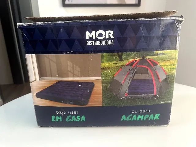 Colchão inflável casal King Mor com fole - Foto 2
