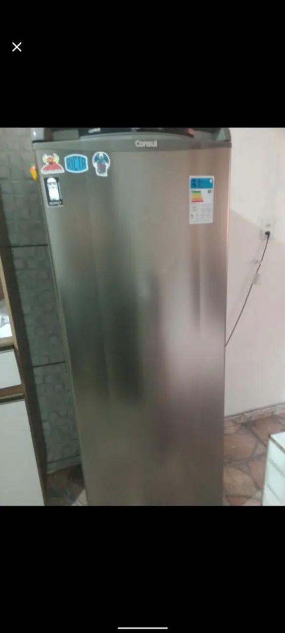 Geladeira Consul inox 