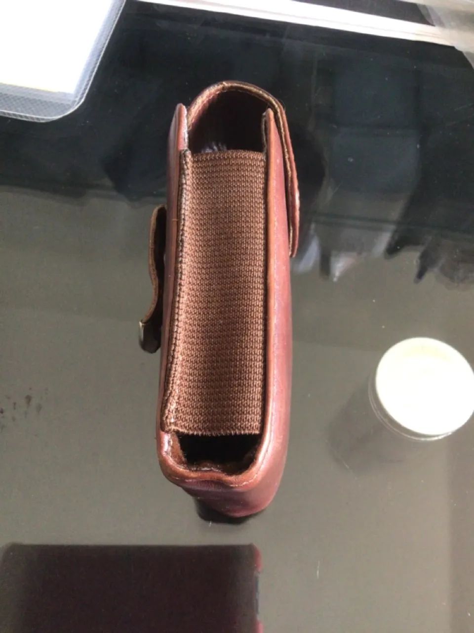 Case de couro para celular