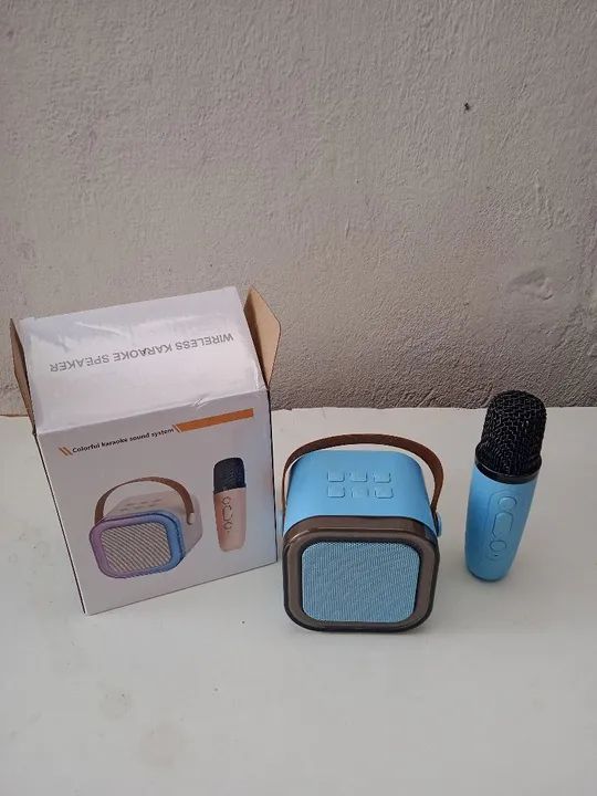 Caixa de Som Karaoke com Microfone para Crianças