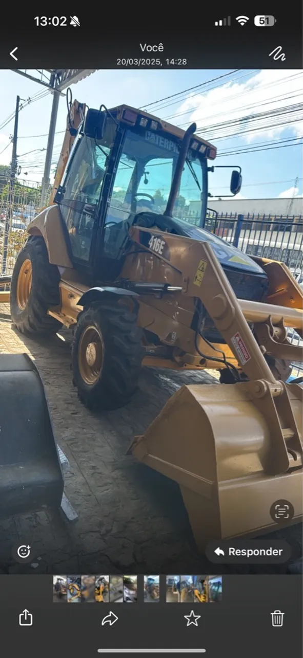 Trator Caterpillar 416E ANO 2014