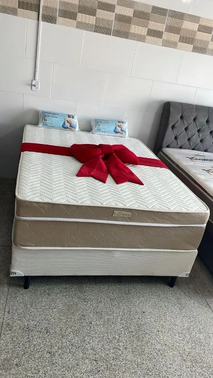 Cama Box Casal Ultra Luxo - Ganhe travesseiros  - Foto 2