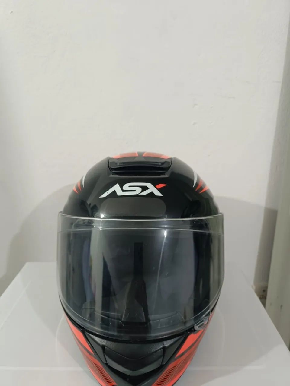 Capacete ASX Tamanho 58M + Viseira Preta - Foto 4