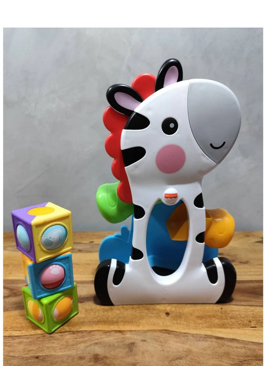 Zebra Didática Fisher Price com Blocos