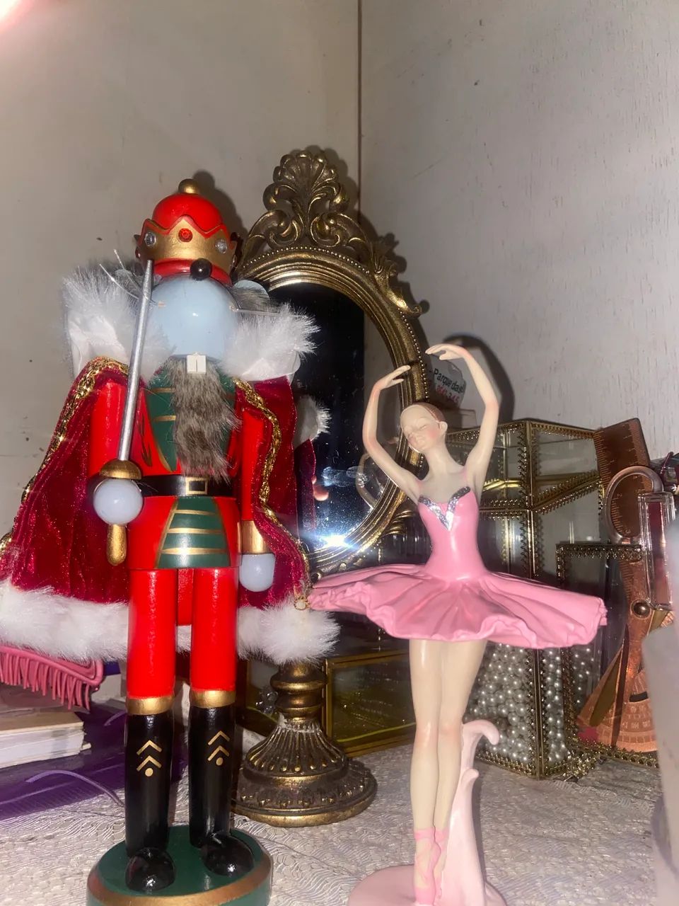 Bailarina resina cor de rosa - Foto 4