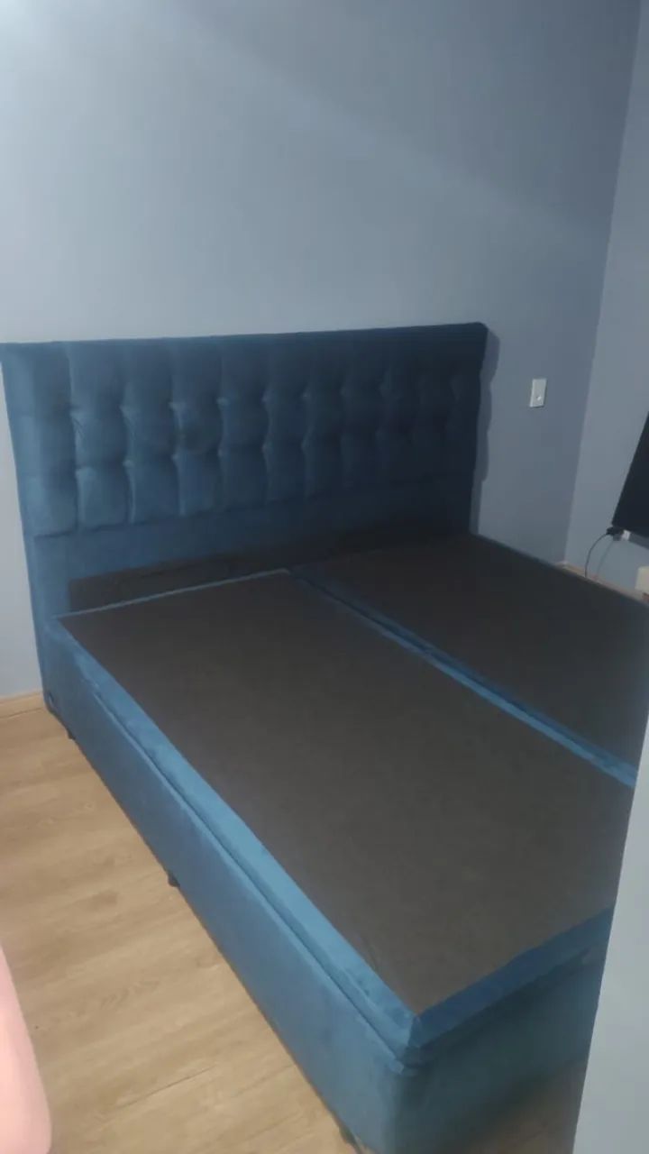 Cama Baú Bi-partida King Luxo - Foto 2