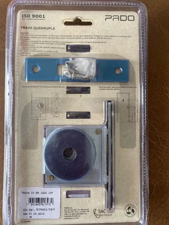 Fechadura Trava Quádrupla Pado IX SM 1000 EXP  - Foto 2