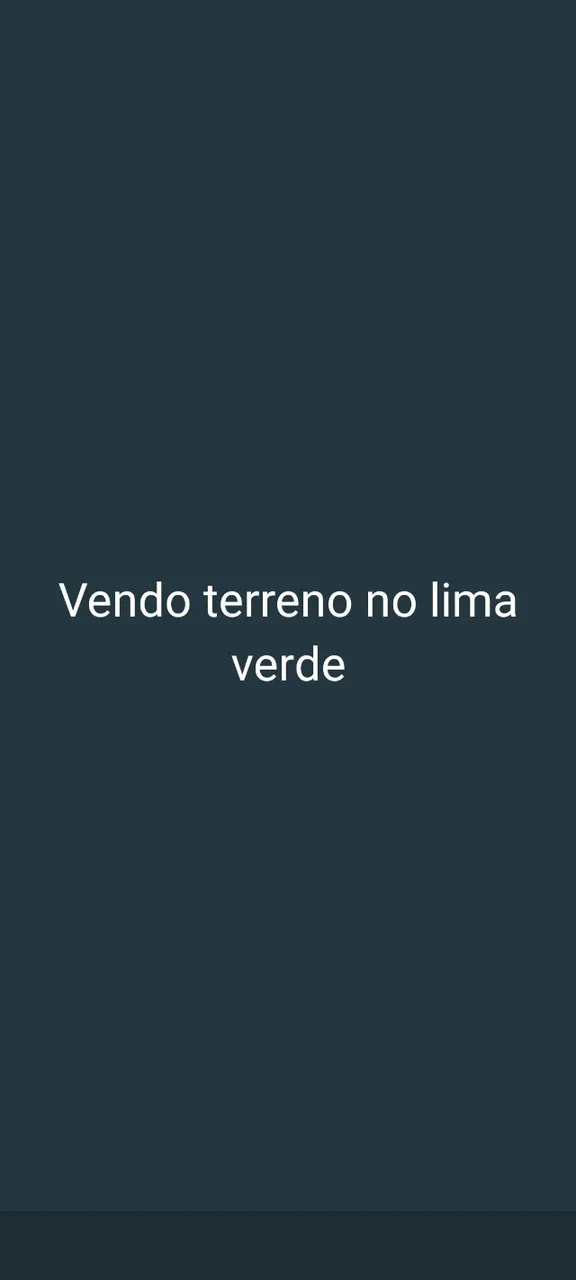 Vendo terreno no lima verde