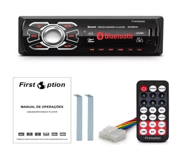 Radio mp3, novo, para carro, Som automotivo - entrada pendrive USB - Foto 2