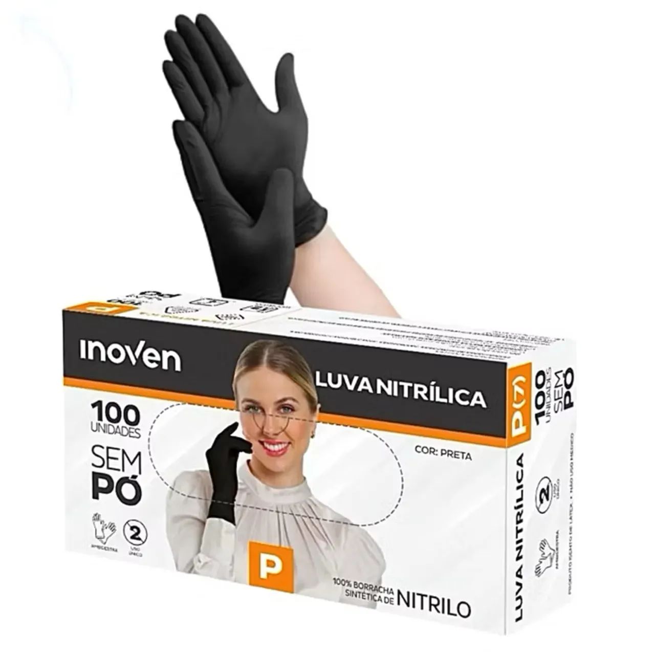 Luva de Borracha Nitrilica 