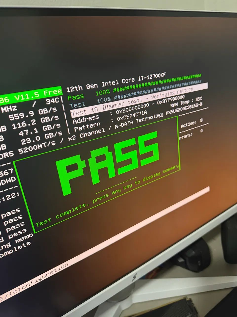 MEMÓRIA RAM XPG 2X16 5200MHZ 64264609739266122