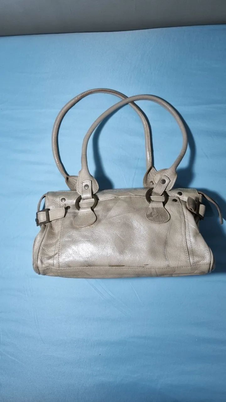 Bolsa de Couro Bege