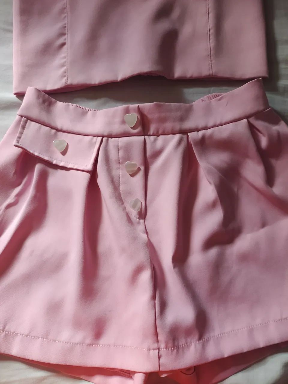 Conjunto Infantil Rosa - Shorts e Top