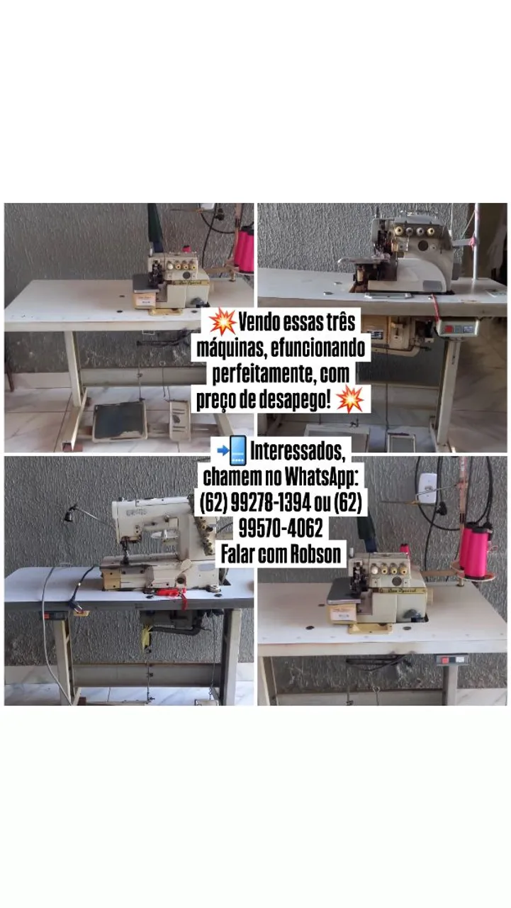Máquinas de costura industrial - Oportunidade!