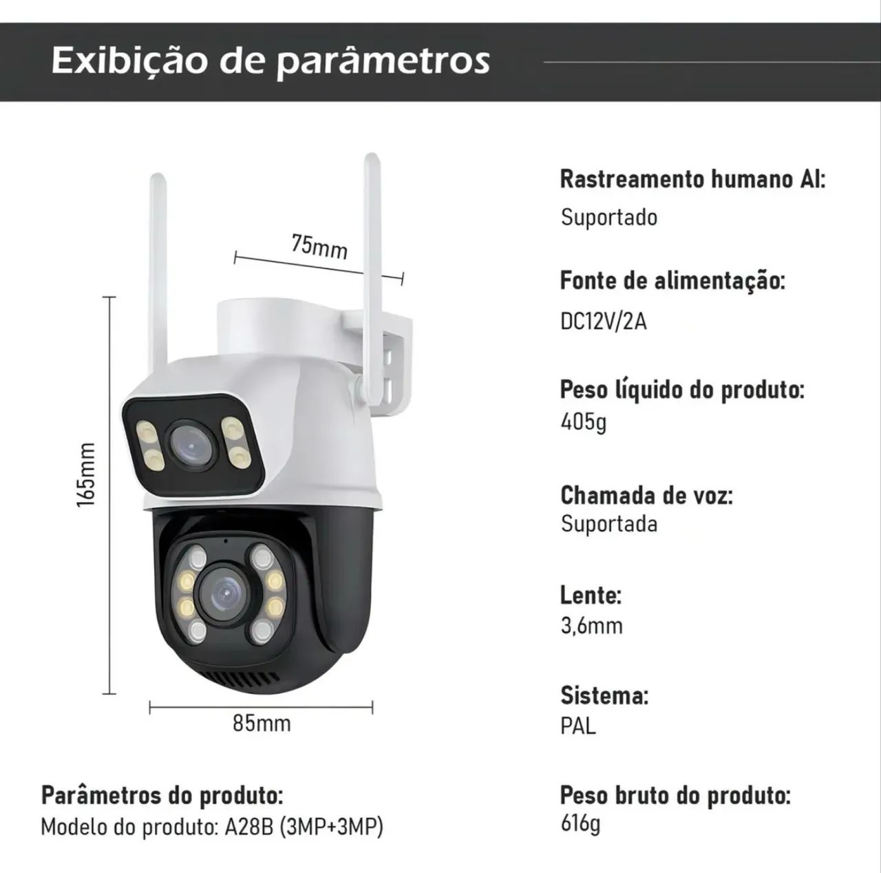 Câmera Wi-Fi- Loja PW STORE - Foto 5