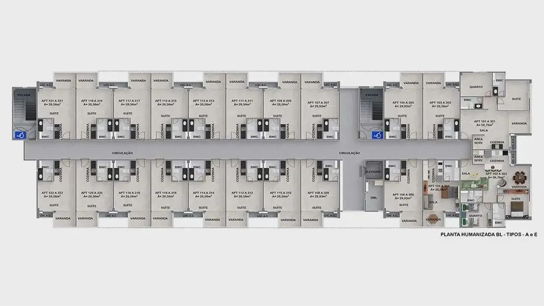 Jean Charles / Ipojuca: 1 Quarto, 1 Suíte, Varanda, Porcelanato, 28m² - Foto 4