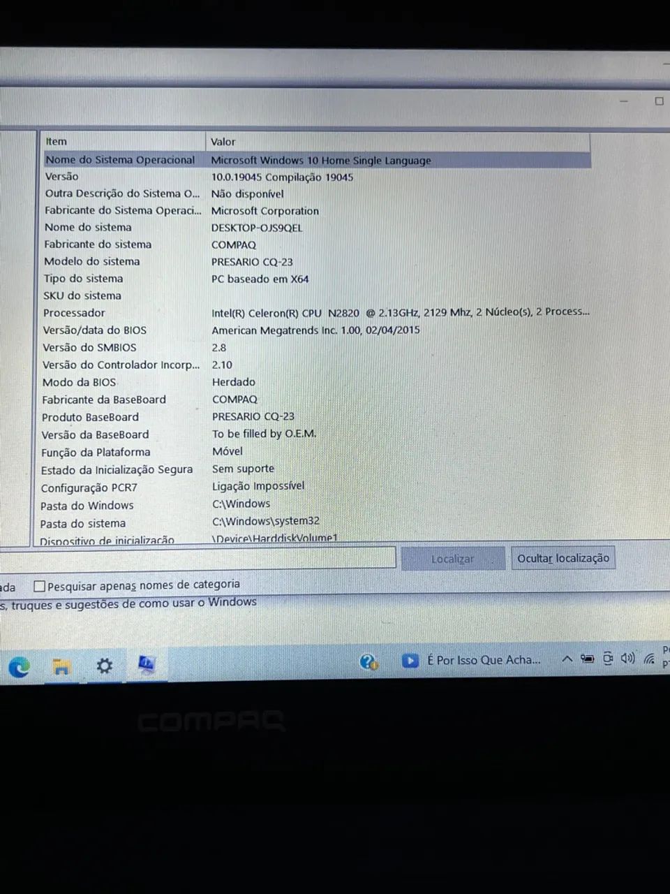 Notebook Compaq presario CQ-23 - Foto 4