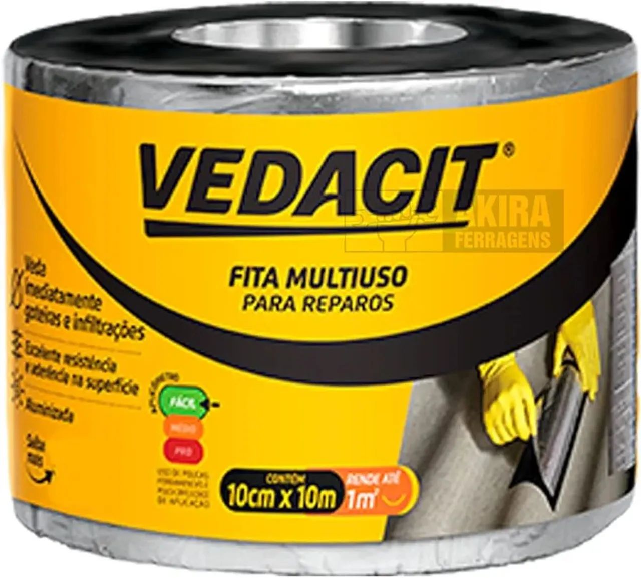 Fita Vedação Multiuso Vedacit 10cm x 10m
