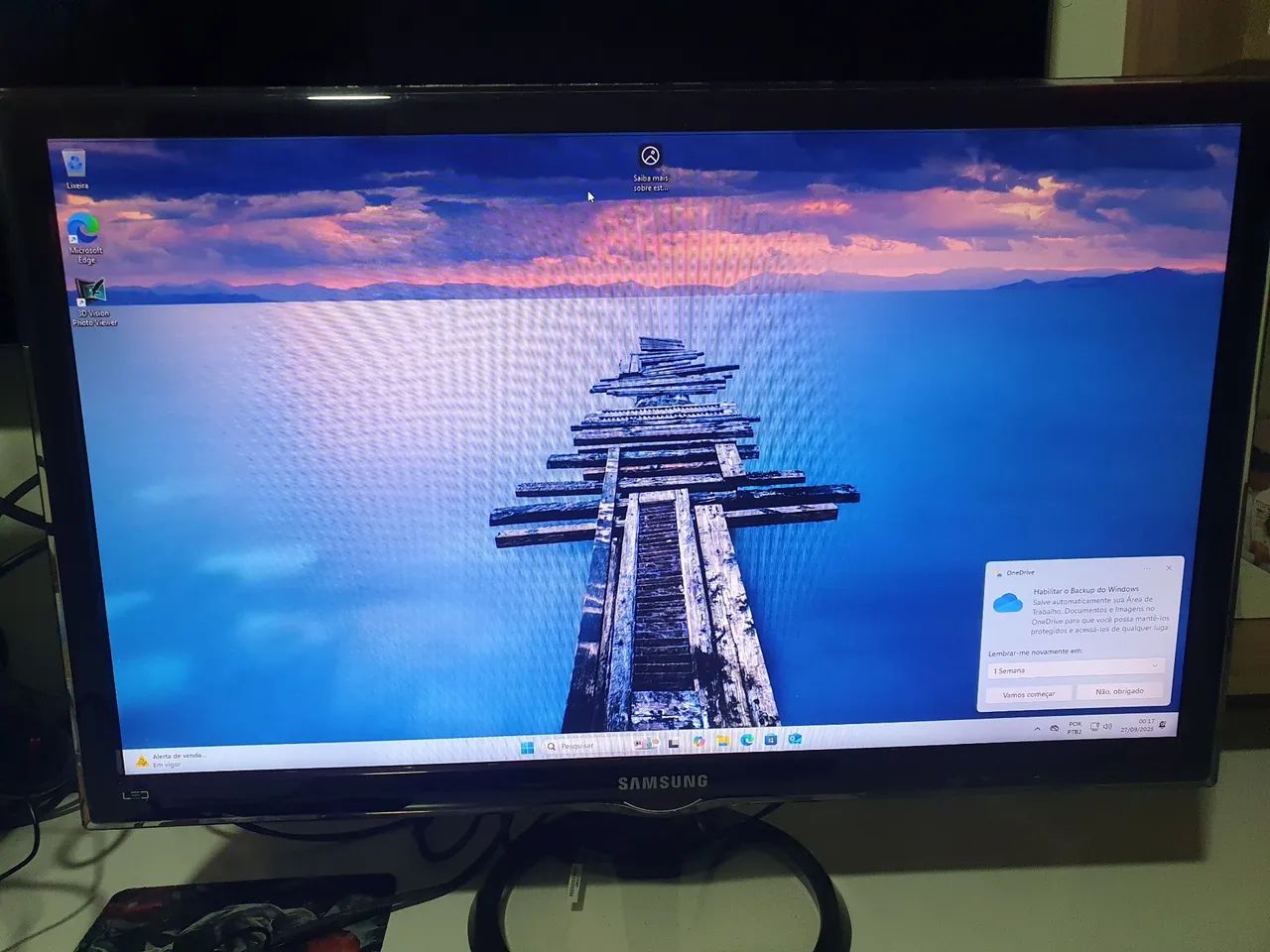 Monitor TV 27 Samsung/ Sinal Digital já embutido