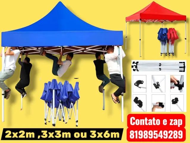 Tenda articulada sanfonada Reforçada 