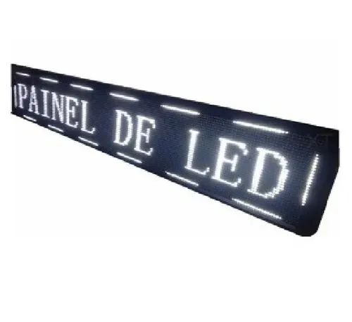 Painel LED Letreiro Luminoso Digital Bivolt 100x20cm Programável - Foto 4