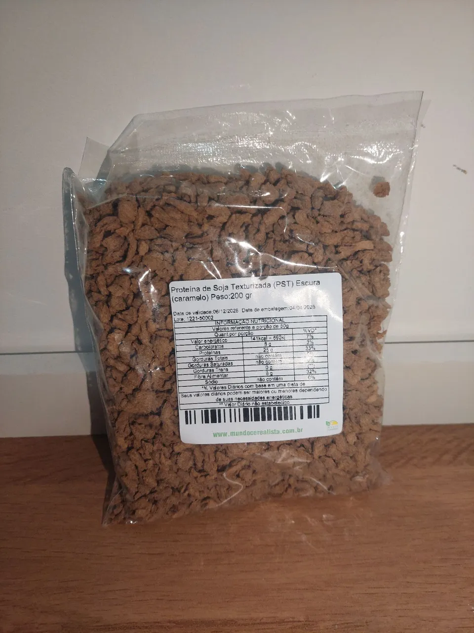 Proteína de Soja Texturizada Escura(caramelo)